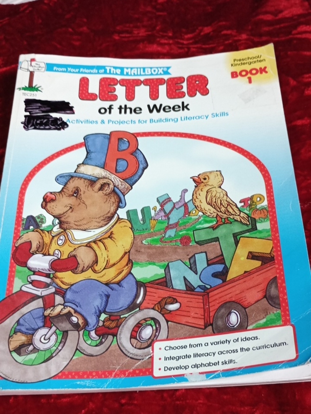 Letter of the Week Activity Book - Blue Cover -